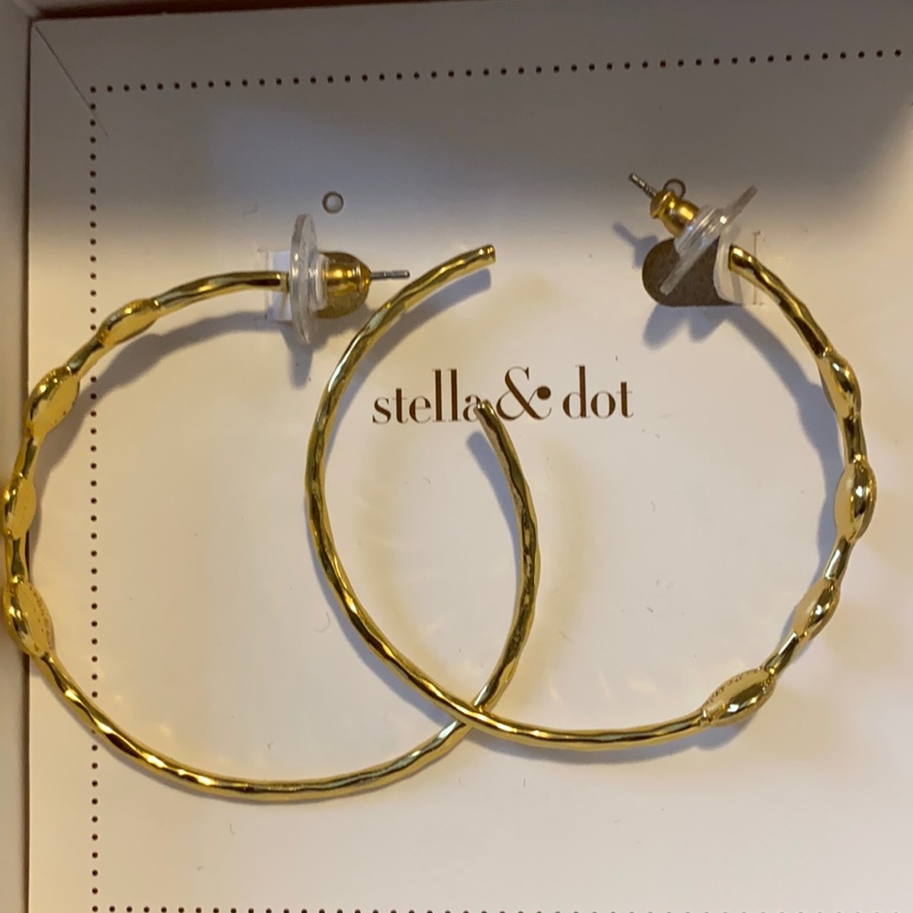 Stella and dot earrings hoops